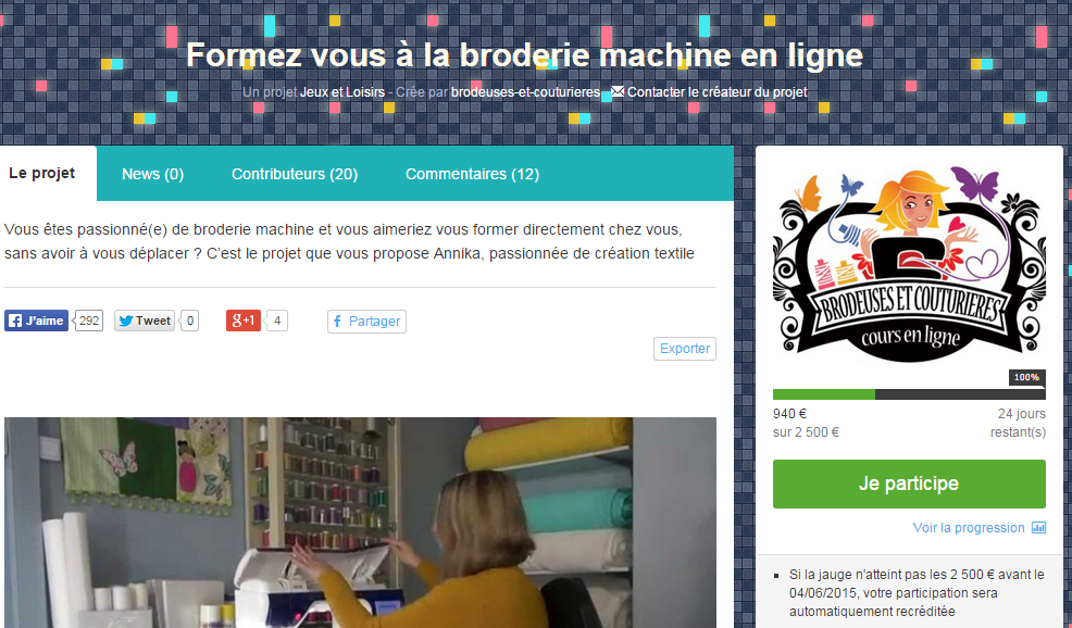 Enfin : formez-vous à la broderie machine en ligne