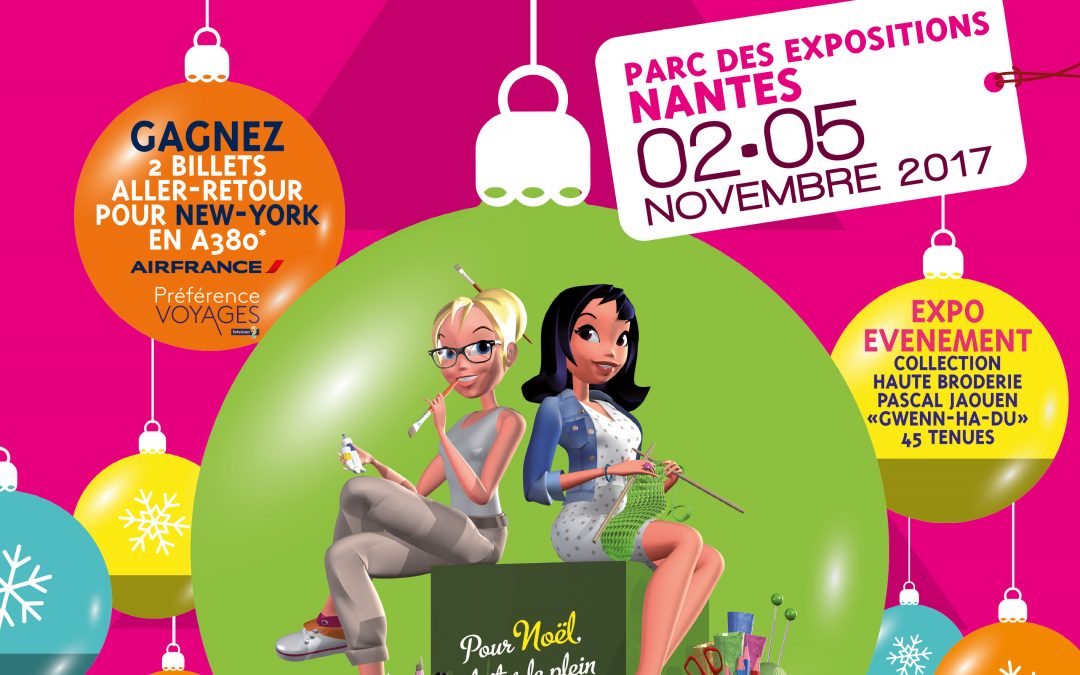 On sera à Créativa Nantes du 2 au 5 novembre 2017 ! et vous ?